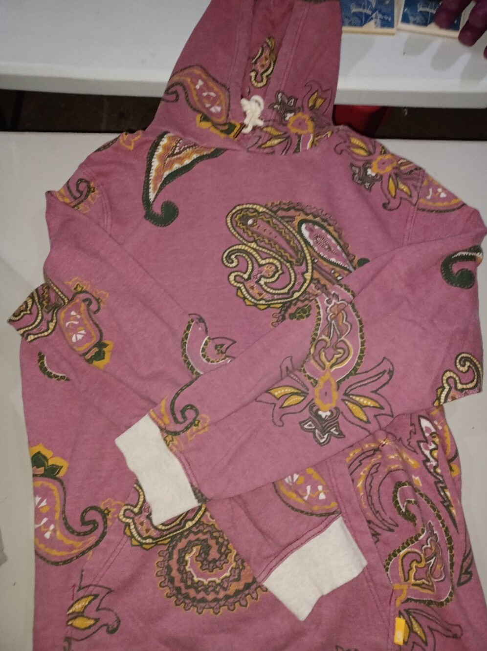 Urban Outfitters Pink Paisley Hoodie Large